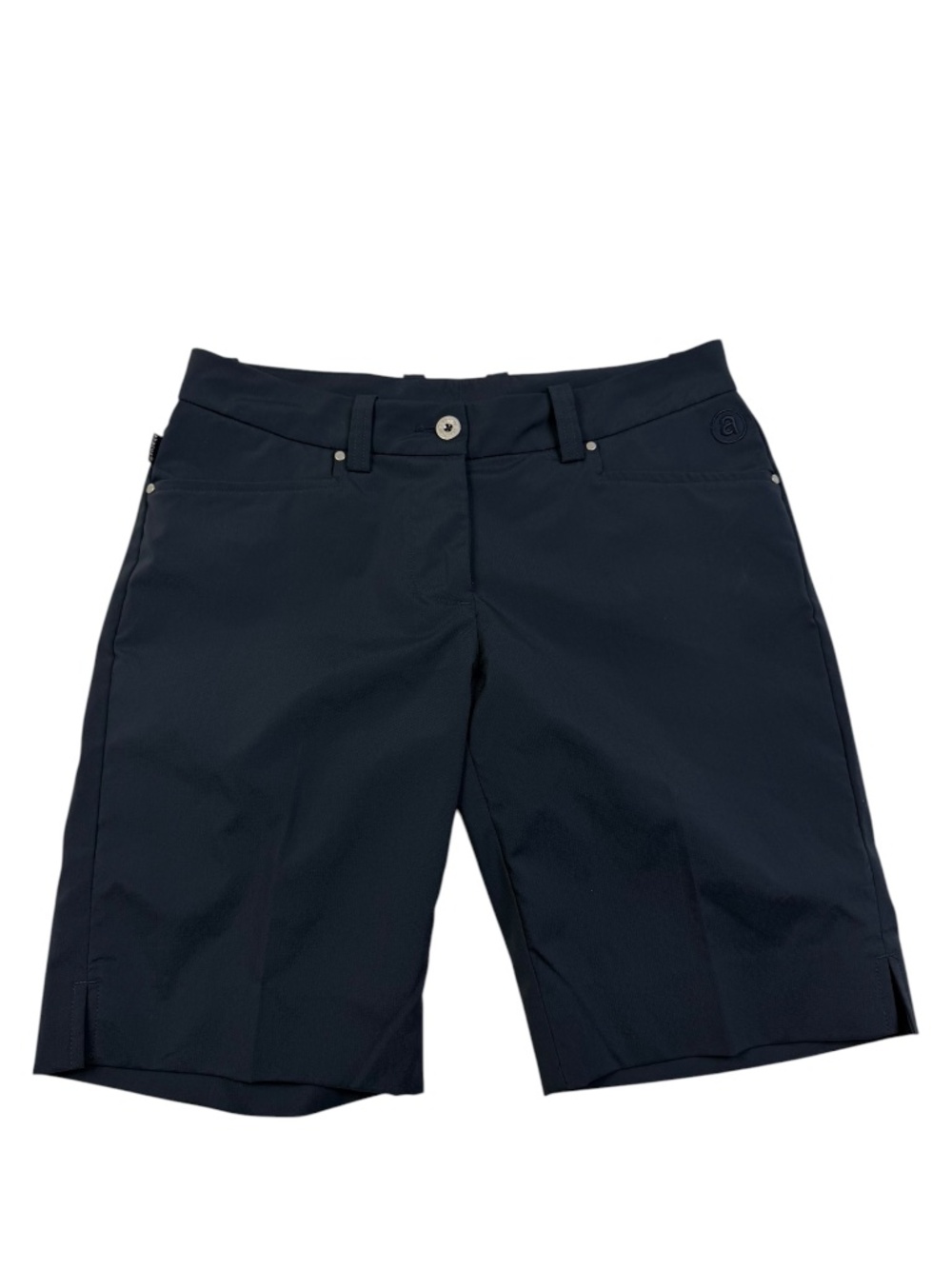 Abacus Women's Blue Golf Shorts Stretch Performance Bermuda Size 36/6